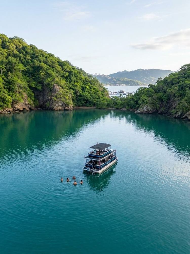 Coral Dream anchored in a quiet bay